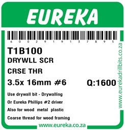 T1B100 - Drywall Screw -T1B100_Label_T